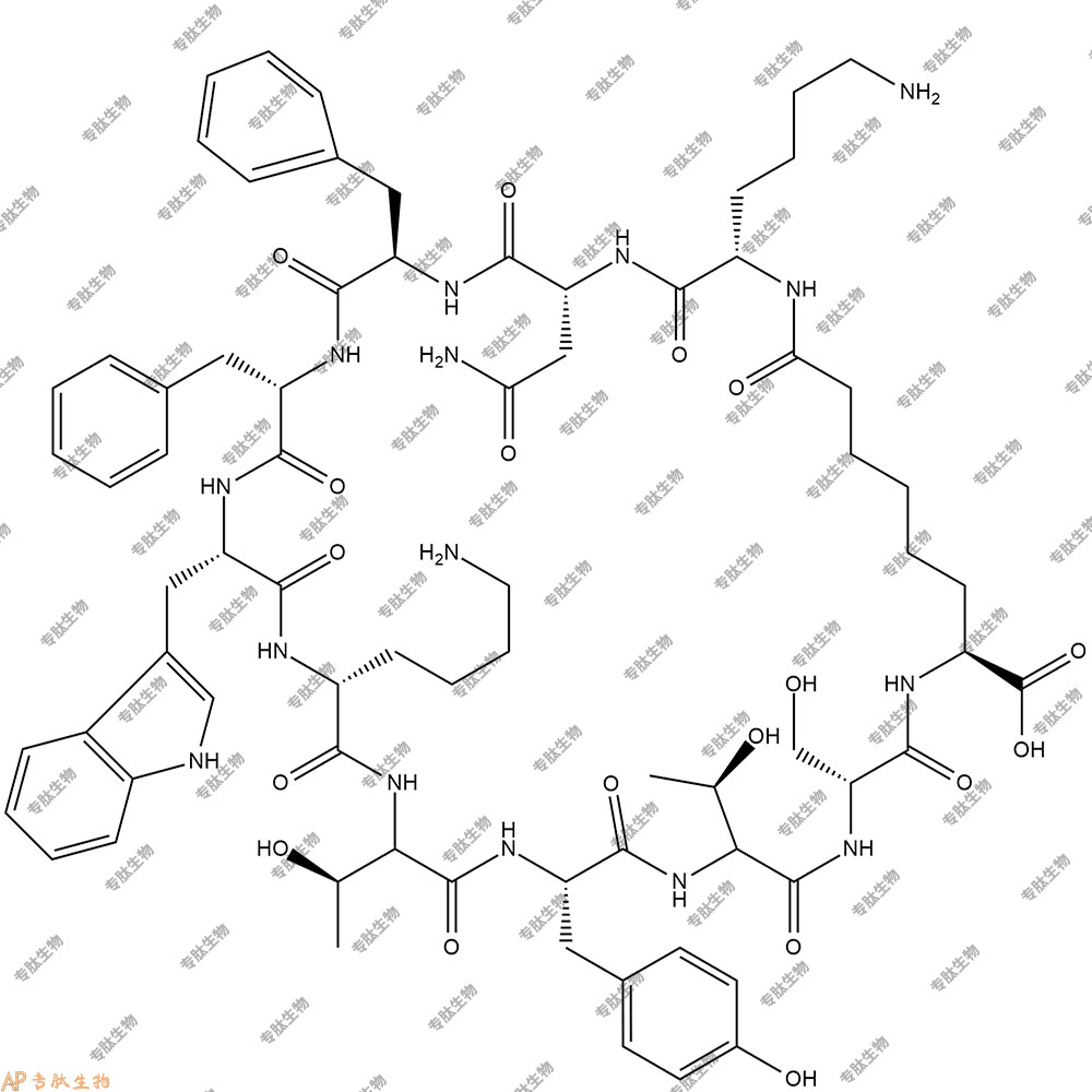 專肽生物產(chǎn)品CGP 23996, SST 1 受體激動(dòng)劑；SST 2 受體激動(dòng)劑；SST 3 受體激動(dòng)劑；SST 4 受體激動(dòng)劑；SST 5 受體激動(dòng)劑86170-12-9